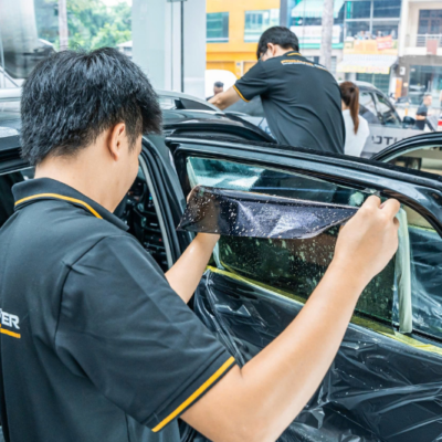 Dán phim cách nhiệt xe điện BYD với thương hiệu 3M