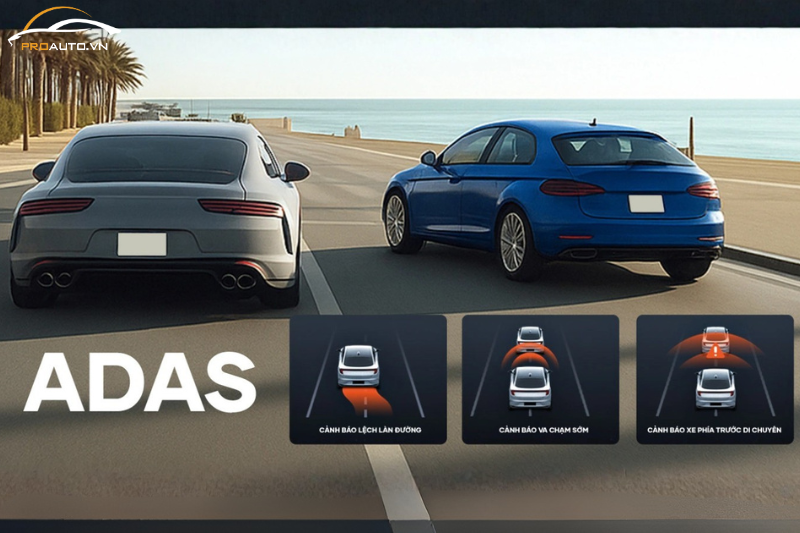 Cảnh báo ADAS từ camera hành trình Vietmap V740