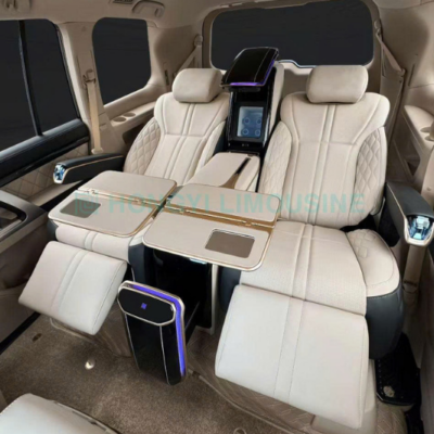 Độ ghế Limousine xe Toyota Land Cruiser - Ghế Hongyi SUV Throne 2.0