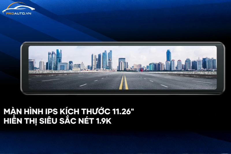 Màn hình IPS 11.26” trên camera hành trình Vietmap V740