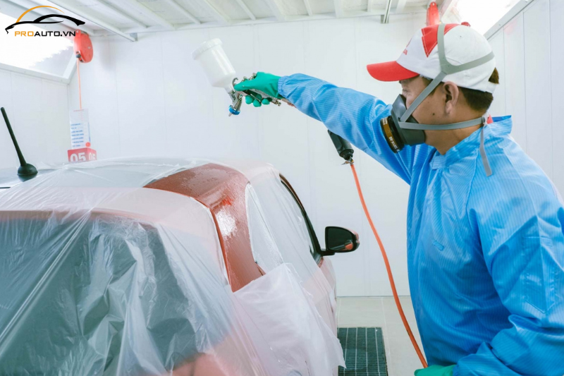 Quy trình sơn xe ô tô an toàn, chuẩn kỹ thuật